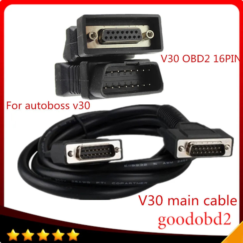 Для Autoboss v30 16 pin адаптер OBD II автомобильный диагностический Obd2 разъем OBD-II 16pin + V30