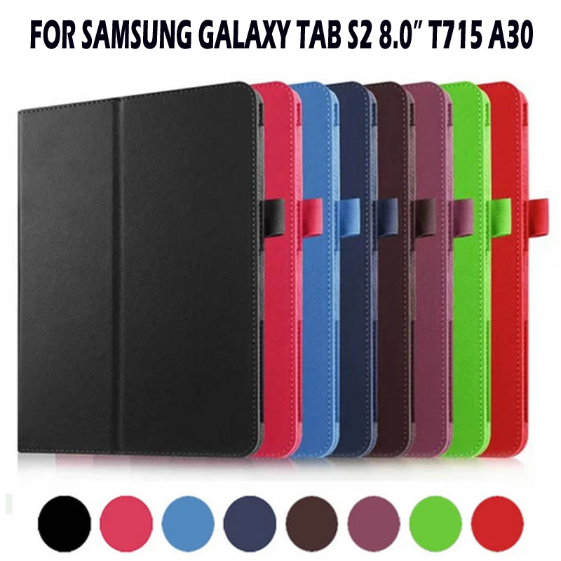 Чехол-книжка из искусственной кожи с подставкой для samsung Galaxy Tab S2 8 0 T715 дюймов