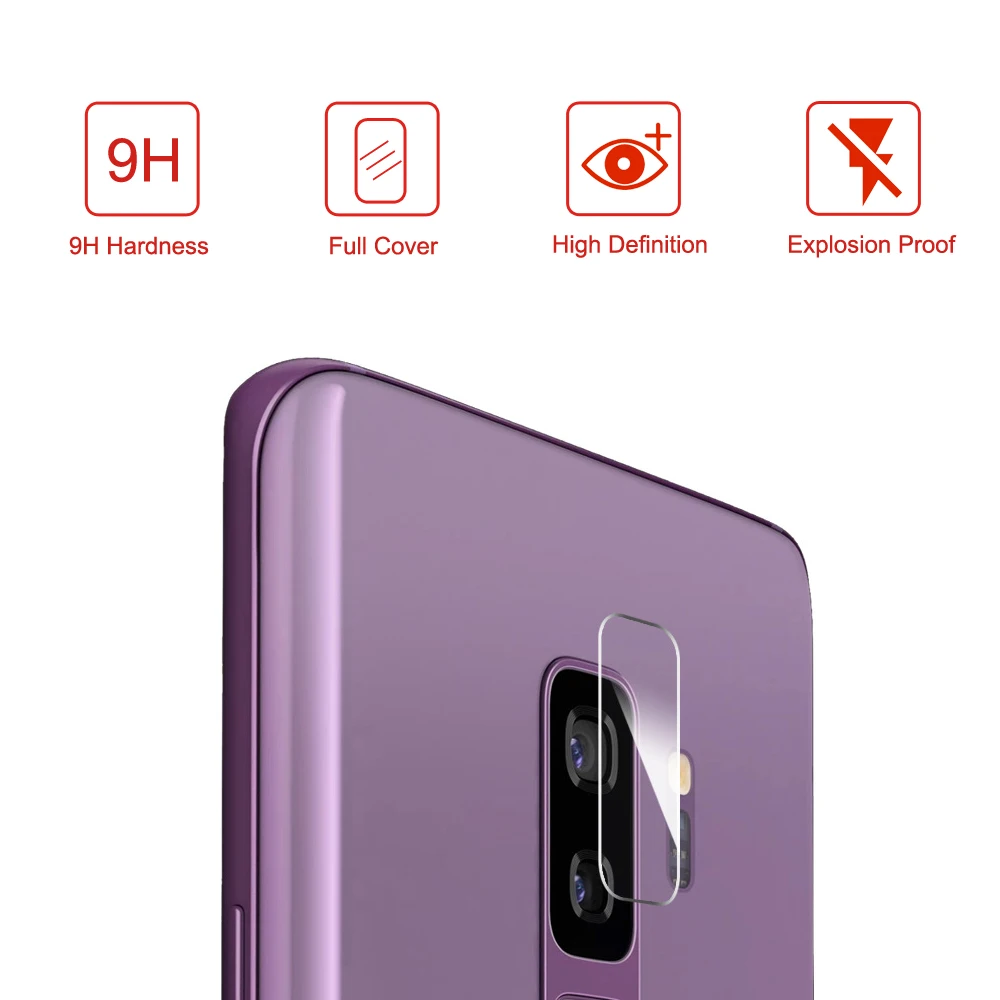 Закаленное Камера протектор для samsung Galaxy S9 Plus Note 9 A7 2018 A9 пленка задняя Стекло +