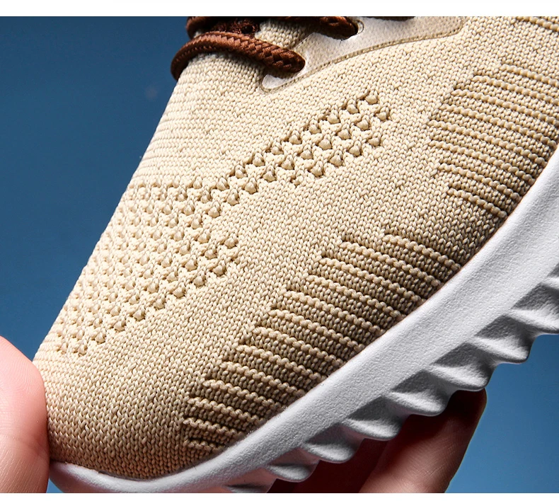 VESONAL/дышащие кроссовки Flyknit; мужская повседневная обувь для взрослых; сезон лето-осень; Мужская обувь для бега; прогулочная обувь; большие размеры 39-47