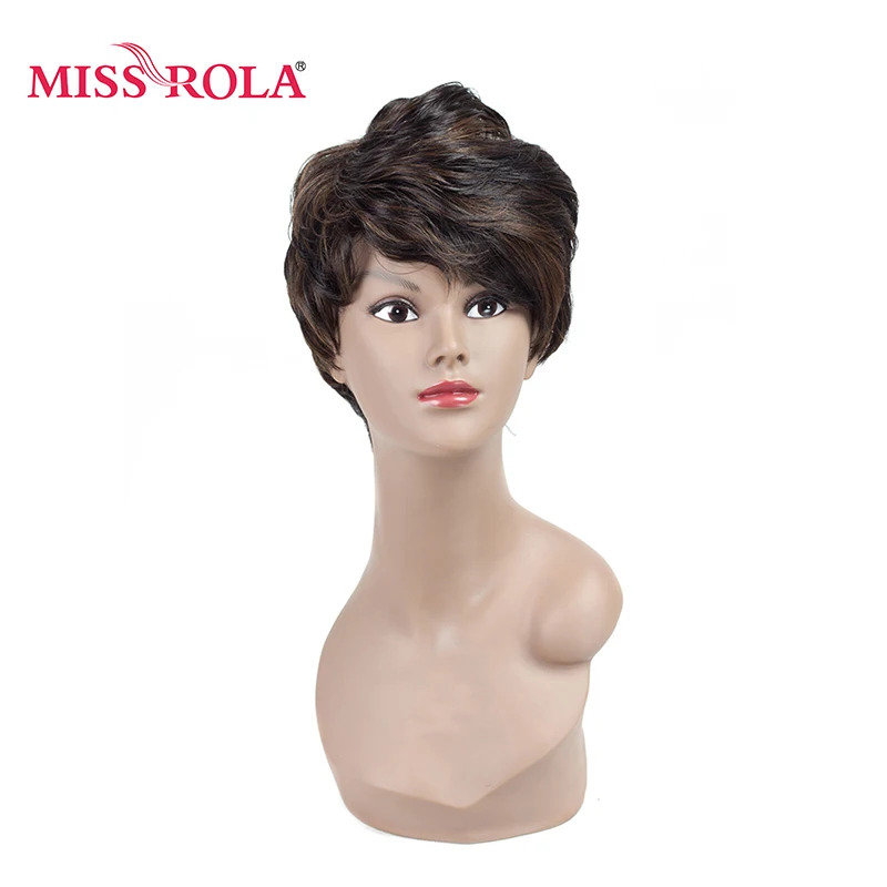 Парики из коротких синтетических волос Miss Rola 1 5 4 дюйма японские термостойкие