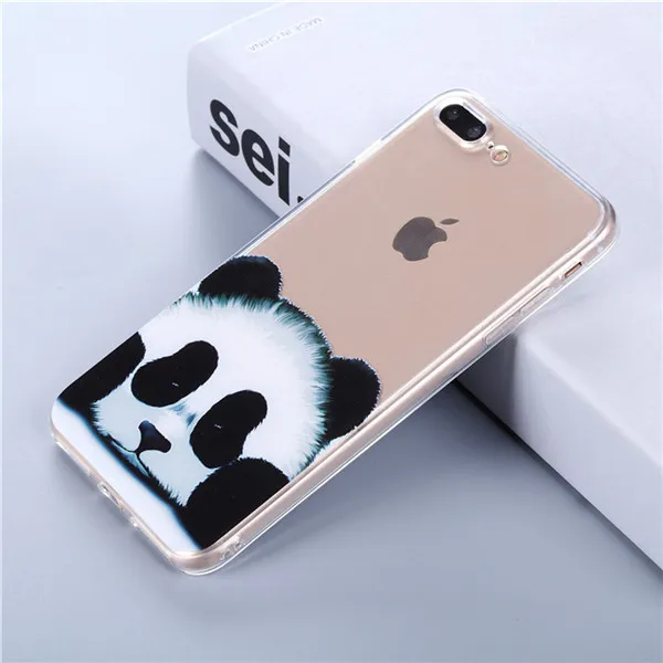 446 Чехол для телефона 6, 6 S, 7, 8 Plus, XS, милые животные, любовь, чехол для iPhone X, чехол из мягкого ТПУ для iPhone 5, 5S, SE, чехол - Цвет: 446