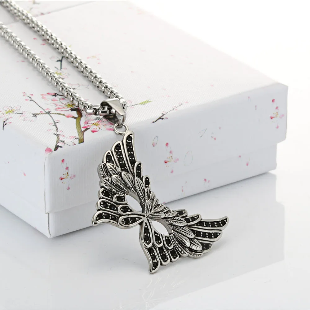 

1 Pcs Gothic Skeleton Pentagram Stars Pendant Necklaces Tibetan Silver Retro Skull Charms Fashion Jewelry Gift New Wiccan Pagan