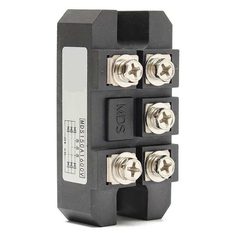 1 шт. MDS150A 3 фазный диодный мост выпрямитель 150A Amp 1600V медь 150 градусов Цельсия 80x40x33