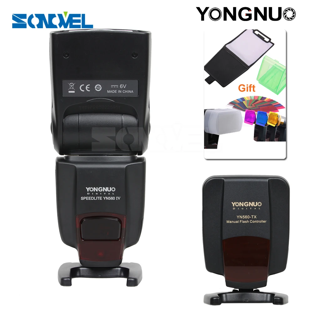 YN 560IV Вспышка Speedlite оптическая вспышка + YN560 TX ЖК триггер пульт дистанционного