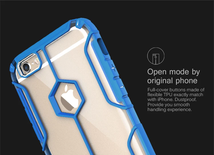 Оригинальный NILLKIN Новый чехол для iPhone 6 6S Plus задняя крышка высокое качество ТПУ