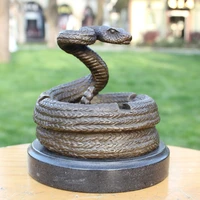 snake ashtray ashtray copper bronze statue exquisite crafts business gift home furnishing decoration decoration