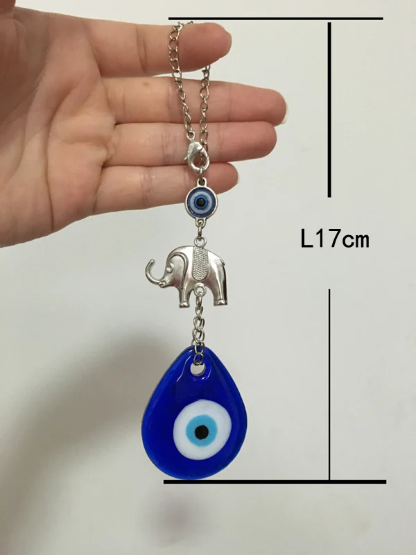 Турецкий зло голубой глаз Стекло Шарм Слон автомобиль амулет Назар Арабский