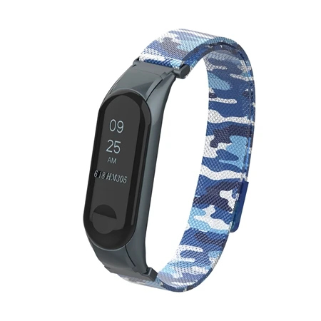 Camouflage Blue YUEDAER цветной mi Band 3 металлический ремешок для Xiaomi mi Band 3 mi lanese Loop браслет mi Band 3 Correa mi Band 3 аксессуары на магните - Цвет: Camouflage Blue