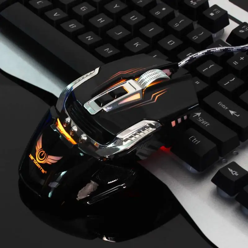 USB Wired Gaming Mouse 6 Buttons Optical Adjustable DPI Computer Gamer Mice For PC Desk | Компьютеры и офис