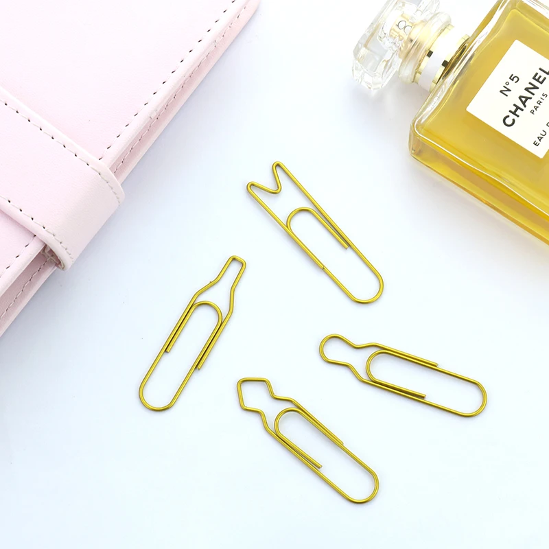 Пачка 4 шт./лот бумажные зажимы для лепки металлический материал бутылка пива