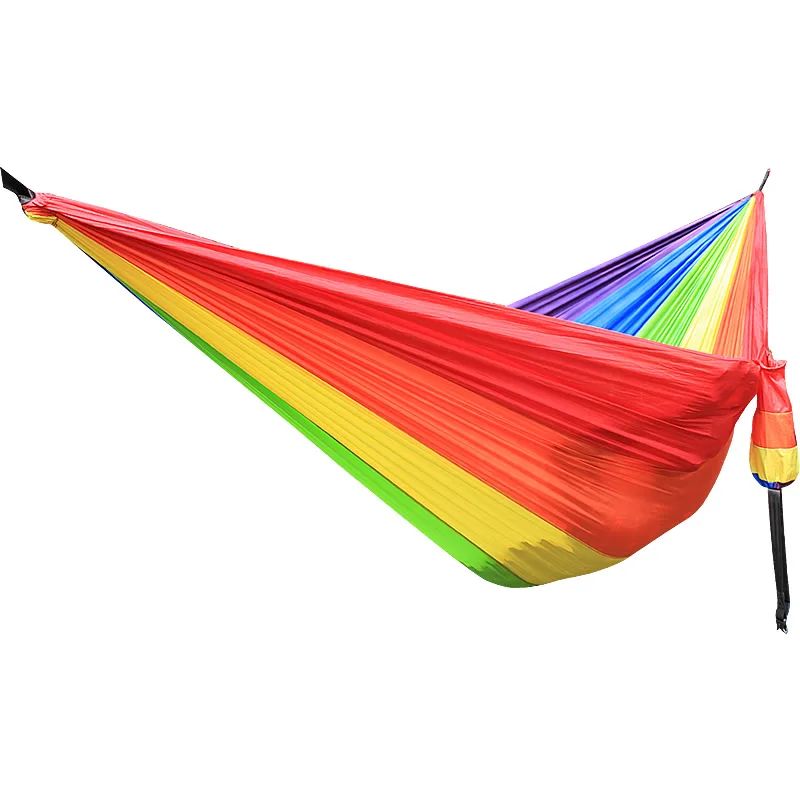 Rainbow Hammock 300*200cm 210T Nylon Parachute cloth Loading 350kg | Hammocks