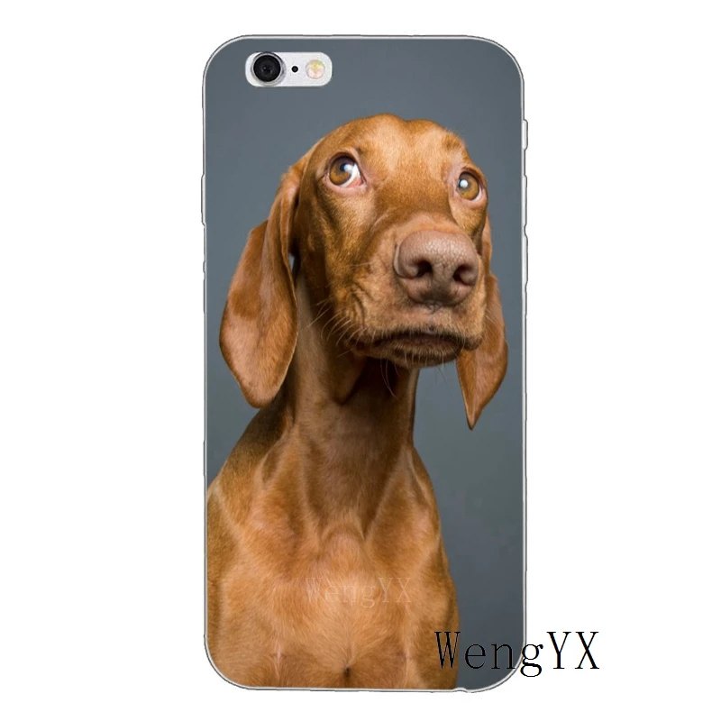 HungarianVizslaA06 Милые венгерский собака vizsla щенок прозрачный мягкий тонкий чехол из силикона мягкий чехол для iPhone X, 8, 8 plus, 7, 7 plus, 6 6s плюс 5 5S 5c SE 4 4S - Цвет: HungarianVizslaA06