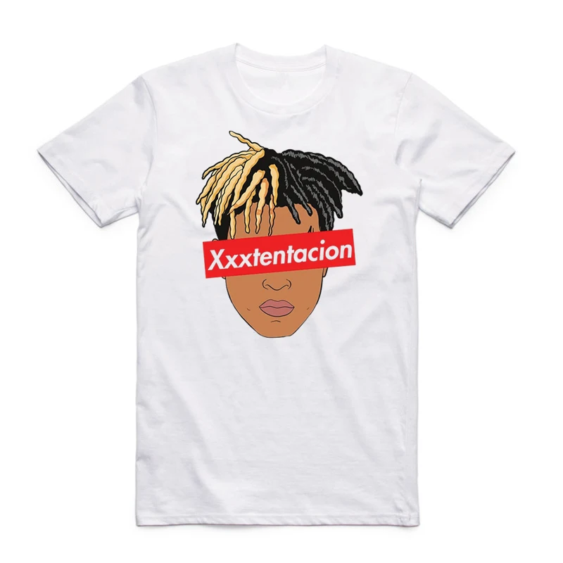 Футболка в стиле хип хоп с принтом рэпера Xxxtentacion модная повседневная футболка