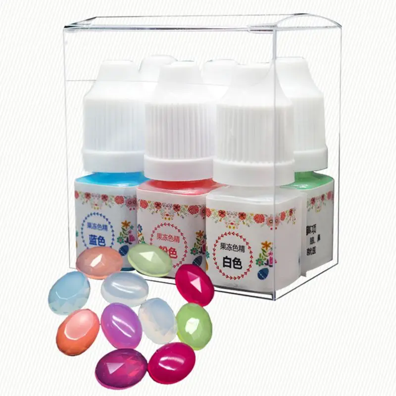 6 Pcs/Set UV Glue Jelly Pigment Liquid Epoxy Resin DIY Handmade Crafts Jewelry Making Mixed Color High Concentration Translucent | Украшения