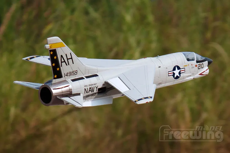 EPO RC Самолет RC модель ру аэроплана хобби игрушка новая 64 мм EDF FREEWING F-8E f8e CRUSADER JET plane(комплект или PNP Набор версия