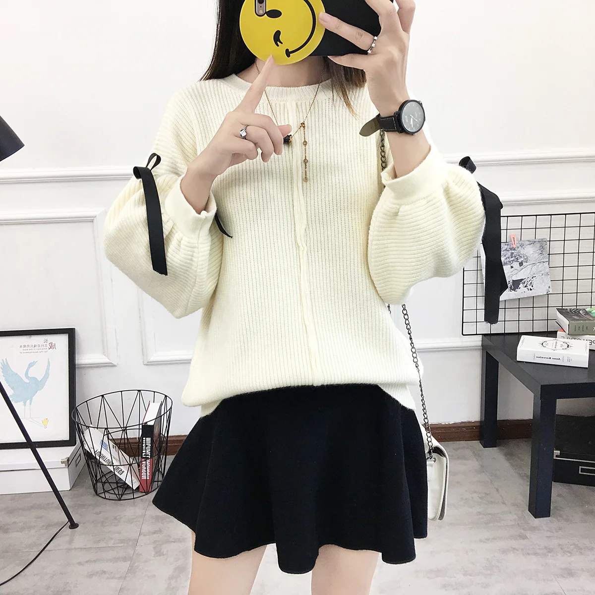 Новая серия han в осень и зима из пуловеры дамы вязать студент индивидуальность