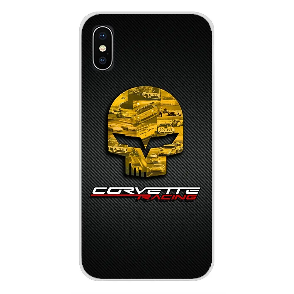 Аксессуары Чехлы для Apple iPhone X XR XS MAX 4 4S 5 5S 5C SE 6 6S 7 8 Plus ipod touch Chevrolet Corvette Racing