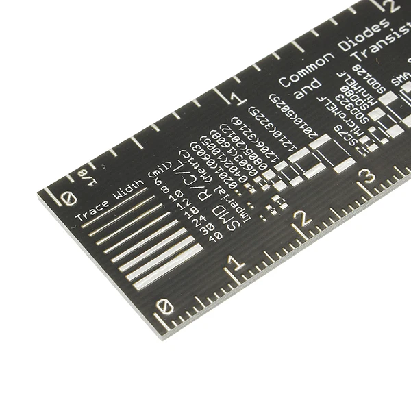 Duinopeak PCB линейка измерительный инструмент резистор микросхема конденсатора IC SMD