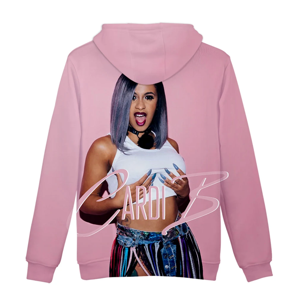 Толстовка rapper Cardi B 3D Толстовка Женская толстовка с принтом утонченность Cardi B Толстовка Мужская Хип-Хоп Harajuku Толстовка XXS-4XL