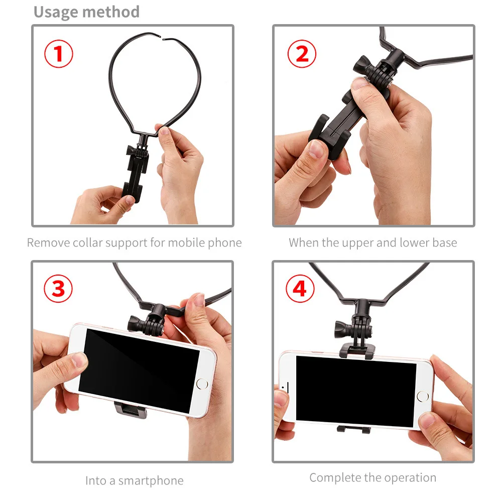 

2017 New Arrival Collar Hanging Neck Type Video Self Timer Mobile Phone Support For iPhone 6 7 Samsung S8 Xiaomi Huawei Oppo