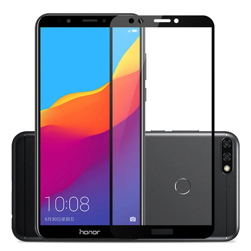 Защитное стекло для Honor 7A 7C Pro 7X защита экрана с полным покрытием закаленное wuwawi