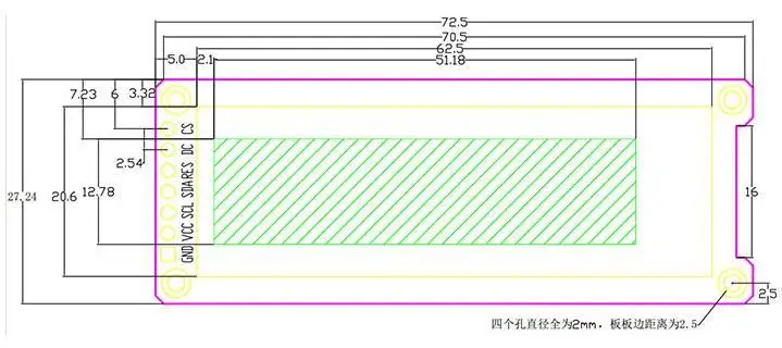 Maithoga 2,08 дюймов 7PIN SPI синий oled-экран с адаптером SH1122 Драйвер IC 256*64 IIC интерфейс