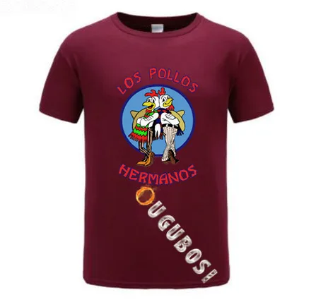 Мужская модная рубашка с надписью во все тяжкие 2019 Los Pollos Hermanos футболка короткими