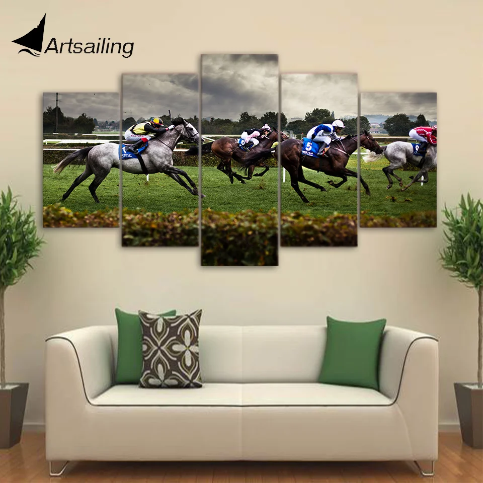 HD Печатный 5 шт. Холст Искусство быстрая лошадь гонки Картина модульная рамка настенные картины декор комнаты Бесплатная доставка NY-7050B HD Печатный 5 шт. Холст Искусство быстрая лошадь гонки Картина модульная рамка настенные картины декор комнаты Бесплатная доставка NY-7050B