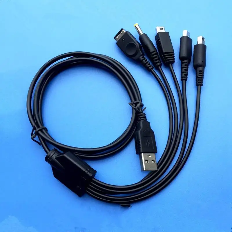5 в 1 2 м USB зарядный кабель для SP/PSP/NDSL/3DS/WII U usb | Электроника