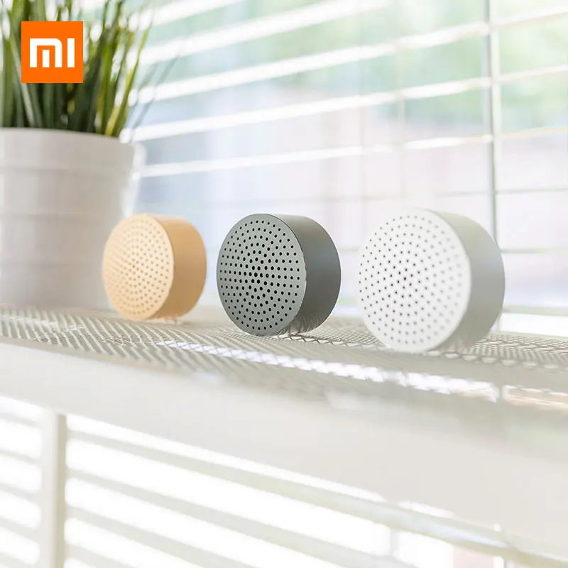Xiaomi mi, портативная Bluetooth колонка, громкая связь, стерео Беспроводная mi ni Металлическая стальная колонка, Mp3 плеер, музыка с mi c