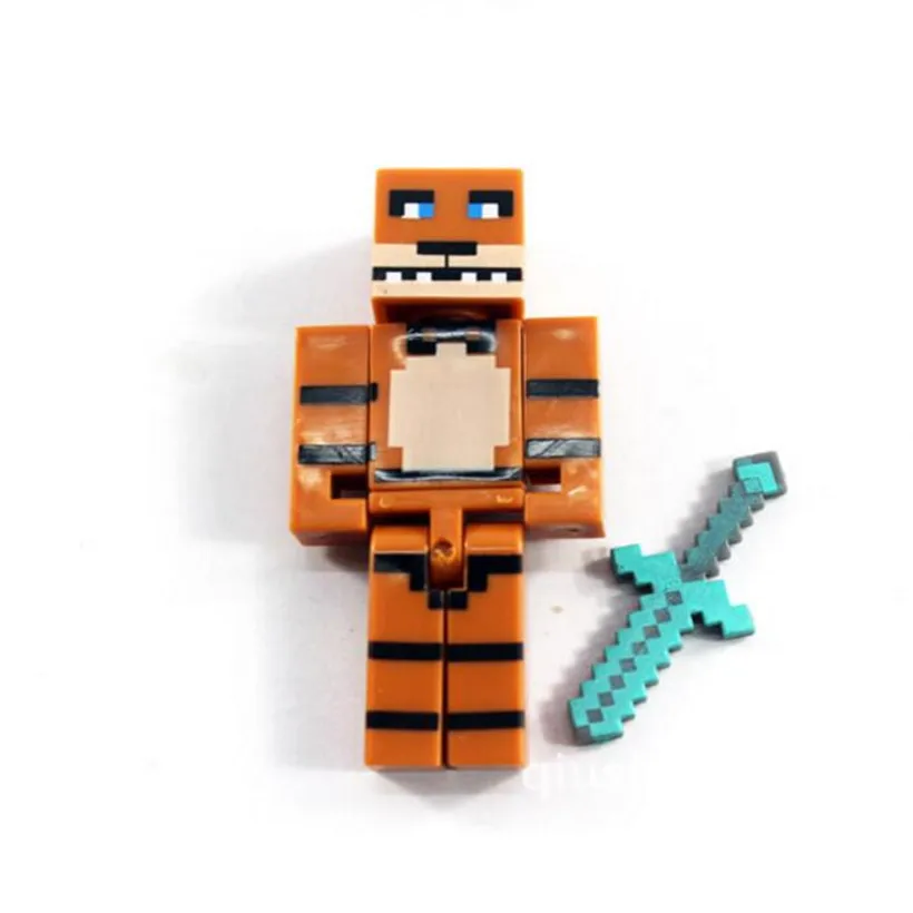 4 шт./компл. Minecraft Five nights at Freddy's FNAF/Foxy Чика Бонни Фредди Игрушечные лошадки 7 см ПВХ