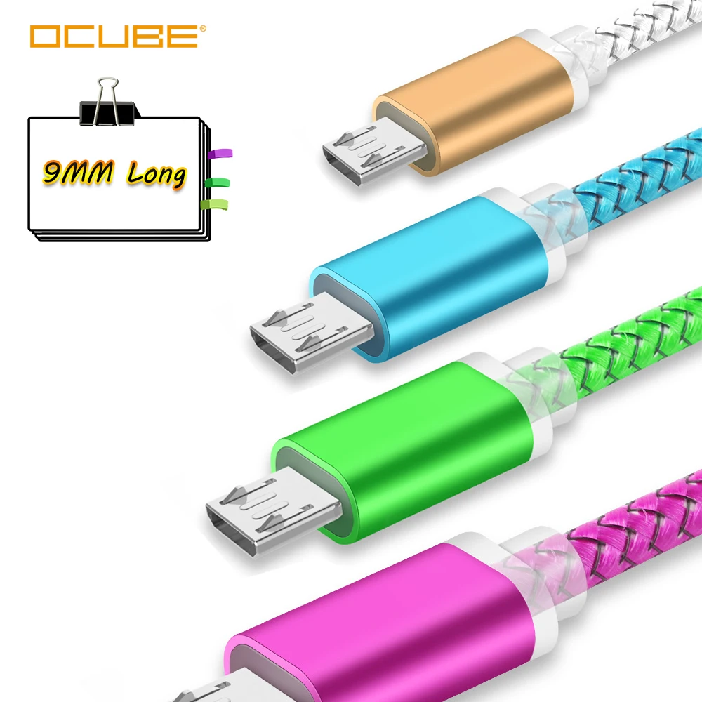 Кабель Micro Usb 9 мм с длинным штекером провод для зарядки Oukitel K10000 Pro C12 C13 Umidigi A5 A3