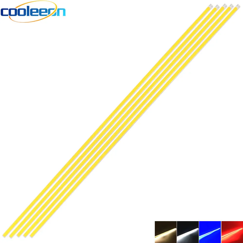 5 шт. 60 см 12V COB Светодиодные ленты лампа 20 Вт теплый холодный белого и синего цвета