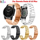 Ремешок для часов из нержавеющей стали, ремешок для Garmin Fenix 5S 5S plus, умные часы с GPS, сменный быстросъемный браслет-браслет