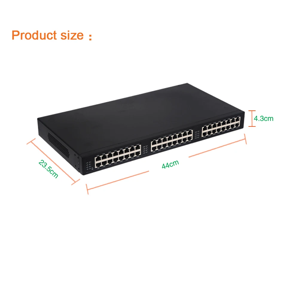 PJ124G 24 портовый гигабитный Инжектор Poe 10/100/1000 м вход RJ45 выход PoE с IEEE802.3af/at poe