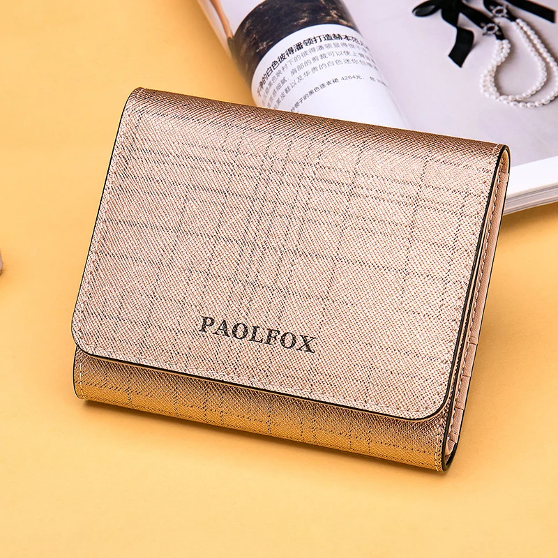 Женские кошельки из натуральной кожи на застежке женский маленький кошелек