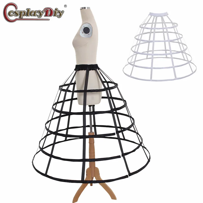 Cosplaydiy средневековая клетка для птиц 2 3 5 обручи с круглыми стальными костями