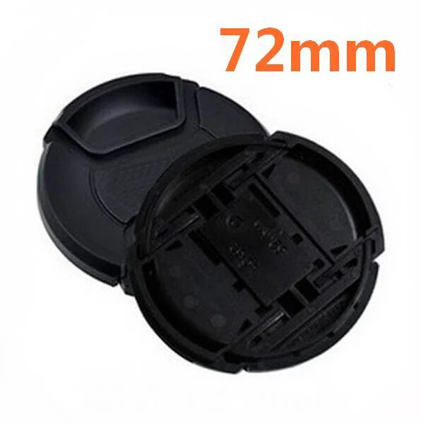 

30pcs/lot 72mm center pinch Snap-on cap cover LOGO for canon 72mm Lens