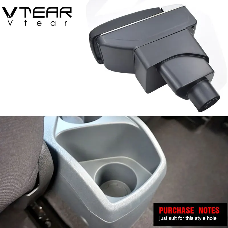 Vtear для Ford Ecosport автомобильный подлокотник кожаный подлокотник usb коробка для хранения защита центральной консоли Стайлинг слот аксессуары
