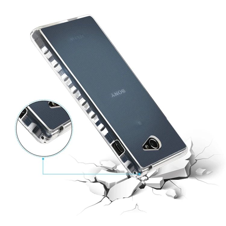 Ультратонкий Мягкий Прозрачный чехол из ТПУ для телефона Sony M2 M4 M5 Z5 Mini Carcasa Capa Fundas