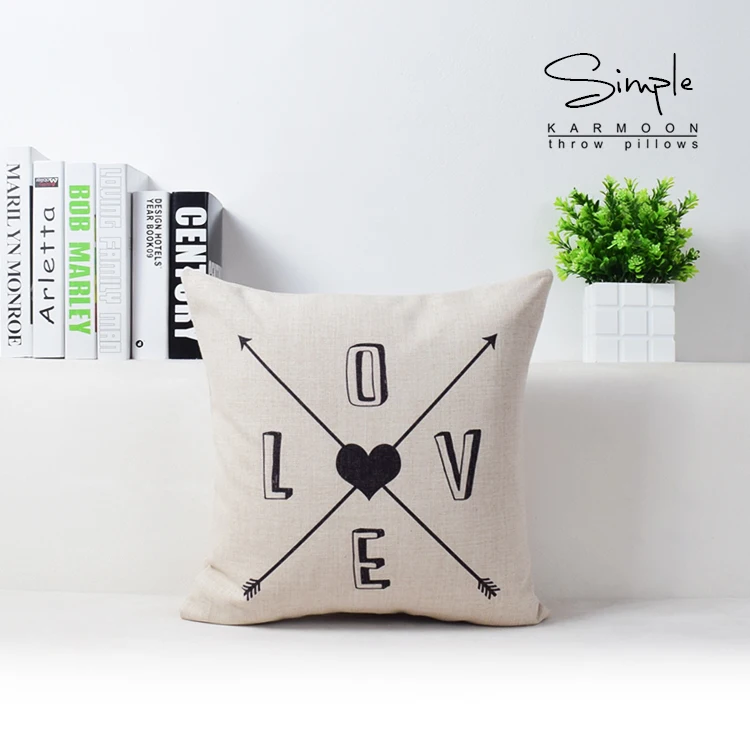 Nordic Геометрические Олень наволочка с сердечками Подушка Шам Home Decor подушки