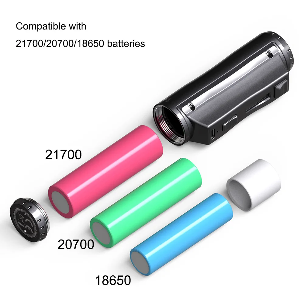 Ehpro холодной Сталь 100 Mod металлические Vape 120 Вт TC Box MOD совместим с 21700/20700/18650 батареи