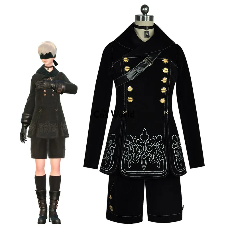 NieR:Automata YoRHa № 9 тип S Тип B пальто шорты униформа наряд игры костюмы для косплея|cosplay