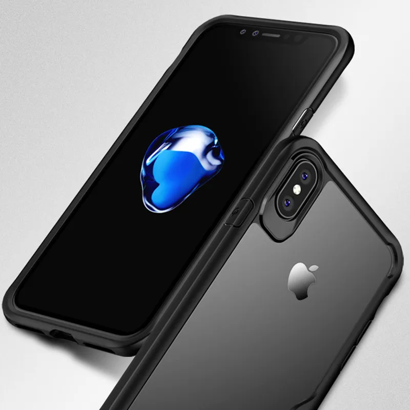 Роскошный ударопрочный чехол для телефона iphone XS XR Max мягкий ТПУ с полной защитой 5