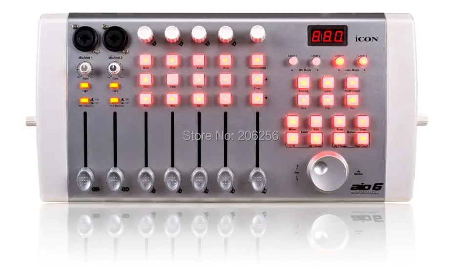 2105 горячий новый значок aio6 16 каналов MIDI I/O professional usb внешняя звуковая карта 6 в out