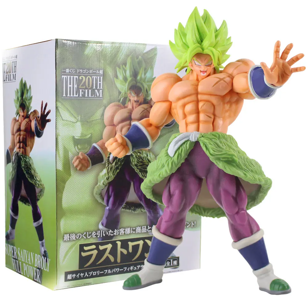 A With Box 32 см Big Dragon Ball Z Broli фигурку 20th пленка Супер Saiyan Broly Аниме Драконий жемчуг зет модель игрушка для коллекции - Цвет: A With Box
