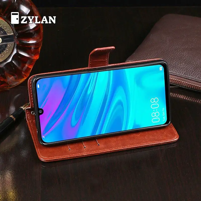 Чехол-Кошелек с откидной крышкой из мягкого ТПУ для Huawei P Smart 2019 | Мобильные