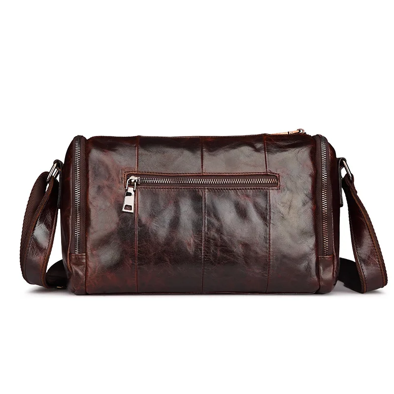 Кожаная сумка на плечо AETOO Мужская винтажная с воском деловая Повседневная |