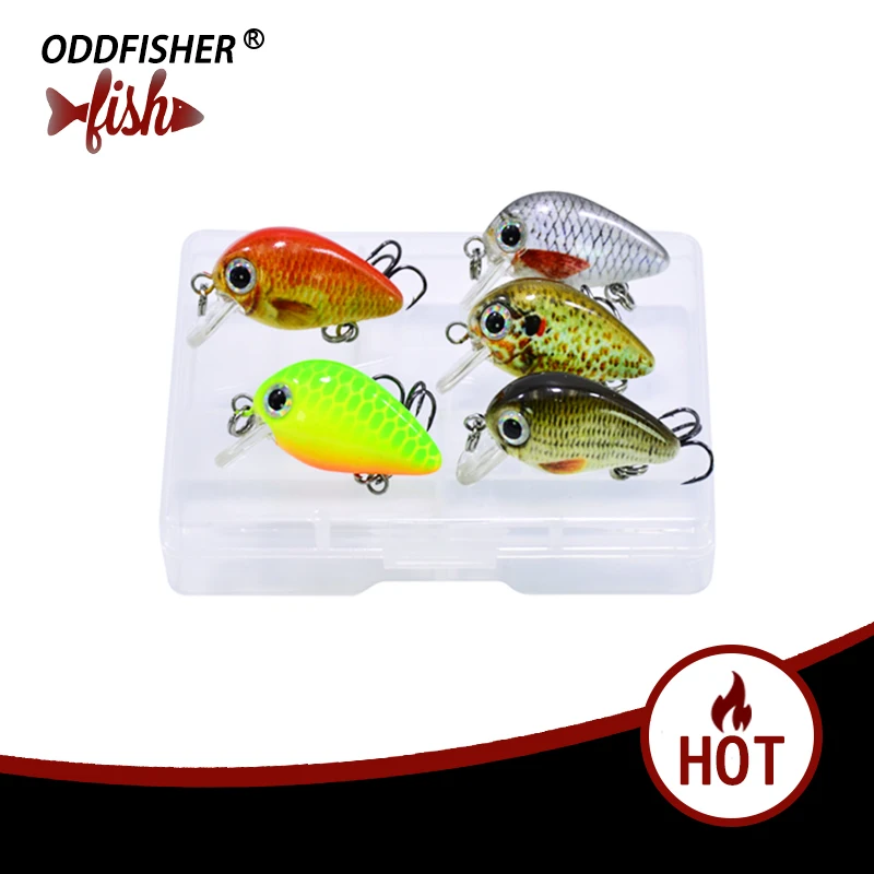 5 шт./кор . Crankbait 2 см Fly рыболовная приманка топвотер воблеры высокое качество